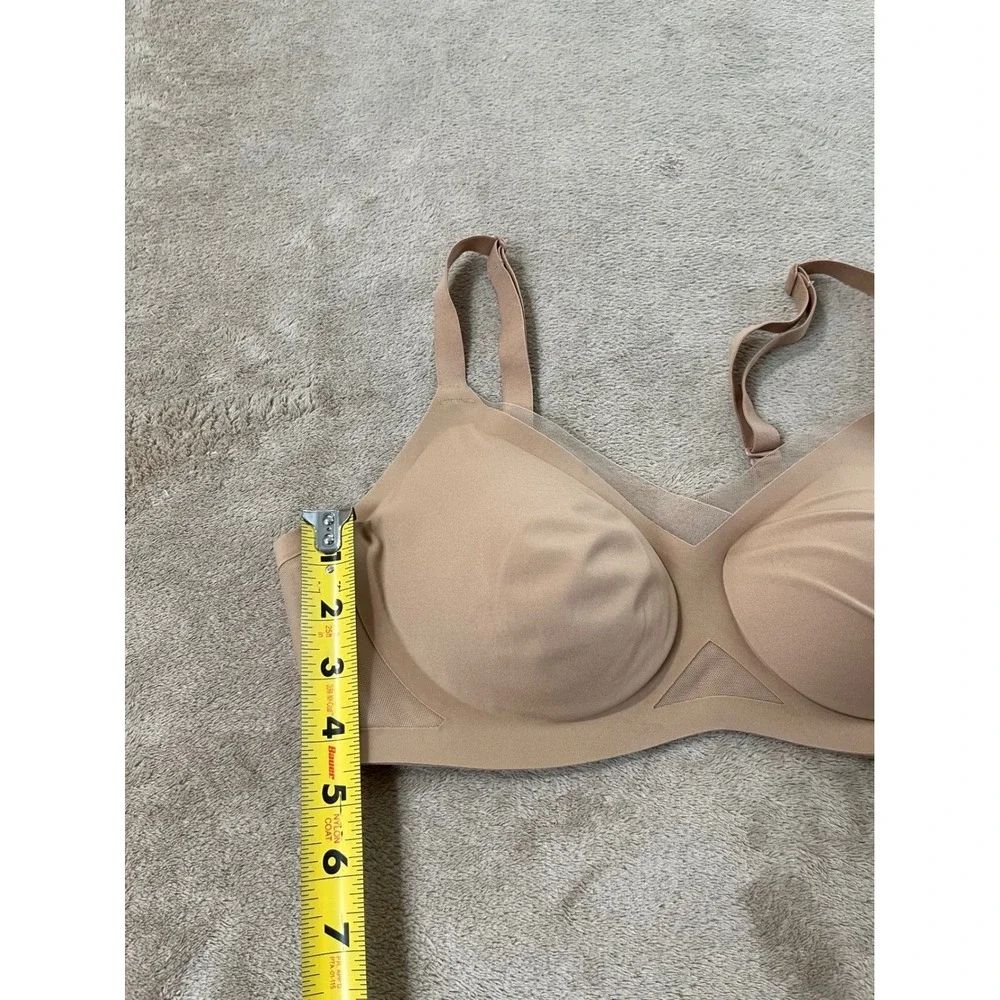 Honeylove Crossover Bra Sand Nude Wire-Free Support Size Small 34B/C LWBR0302V3
